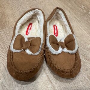 Source Unknown Brown Kids Slippers with Bow